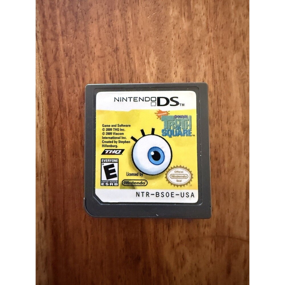 ✨SpongeBob's Truth or Square (Nintendo DS, 2009) Game Cart Only Tested